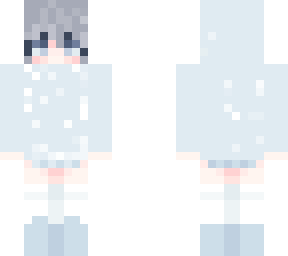 blue girl with hoodie/skin customization for hoodie
