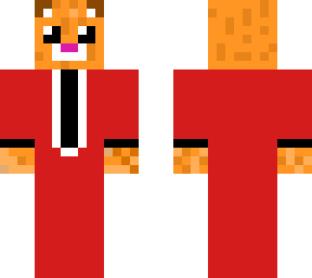 cat in a suit red