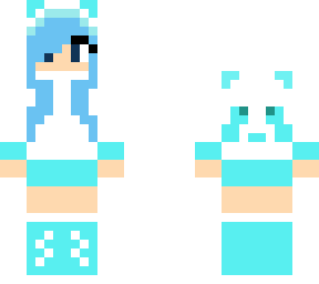 chica panda azul