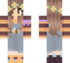 girl tubbo bee skin with techno ribbon