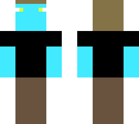 hombre azul