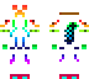 neon rainbow creeper(white)