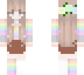 pastel rainbow girl