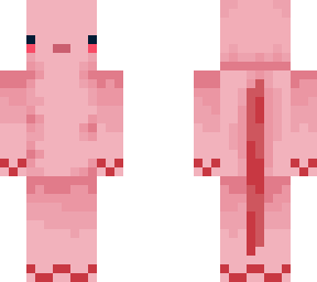 pink axolotl skin