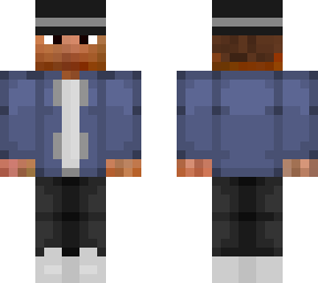 rust jacket and bucket hat