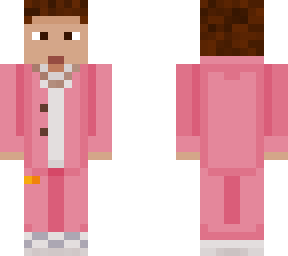traje rosa
