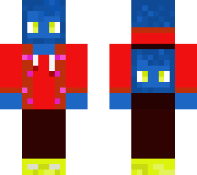 yello hair boy with red vest becomes beast