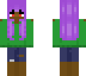 {not my idea} purple hair casual