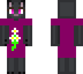 black cat in a dress