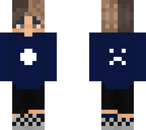 blue and white moon shirt and not smiley xhid