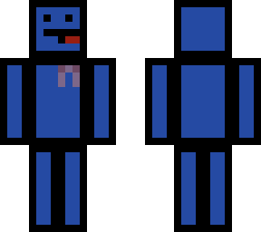 blue blob with foxy and techno ribbon
