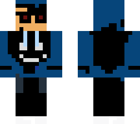 blue hoodie