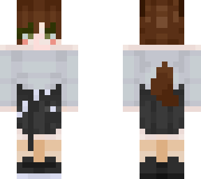 brown hair cat girl