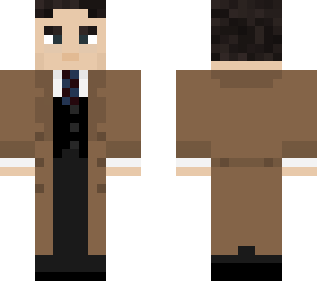 brown trenchcoat