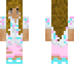 cotton candy button up girl