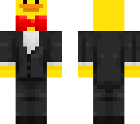 duck with massive bow tie