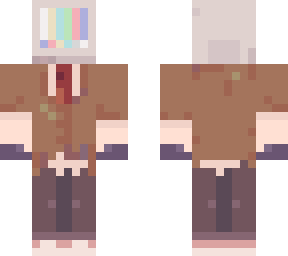 glitchy face man
