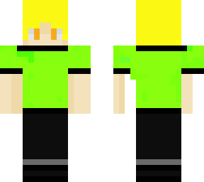 green shirt blondy