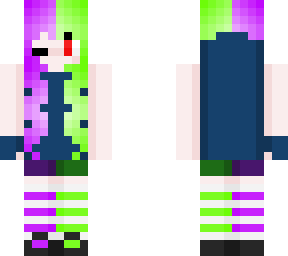 neon hair, mismatched socks. what you gonna do when you're in a rush?