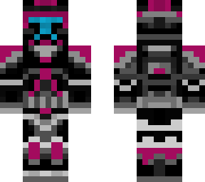 purple and black clone trooper