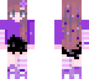 purple cute  girl mc skin <3