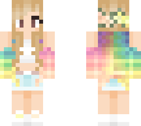 rainbow flower girl