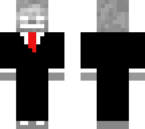 skeleton in the suit with wite eyes and wite mouth