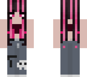 y2k girl w/ skull jeans