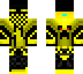 yellow cool enderman