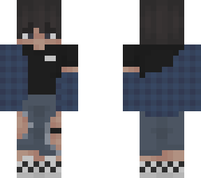 blue plaid boy