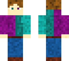 cyan and purple