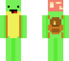 derpy frog traveler with mushrrom hat
