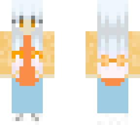 fall girl white hair