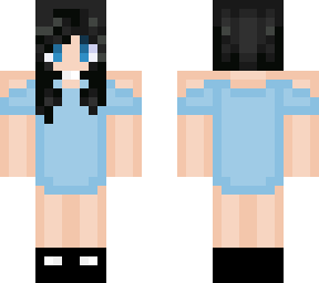 flower girl sky blue