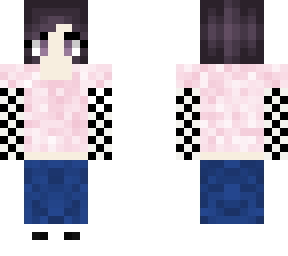girl with short purple hair