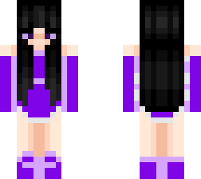 me in a purple dress.