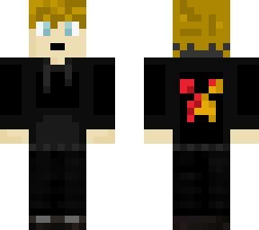 me in black red and yellow hoody