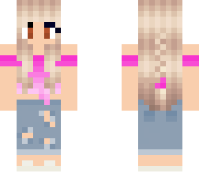 pink crop top