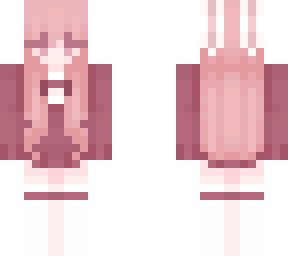 pink hair with pink jacket