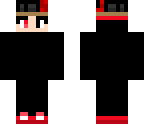 black and red gamer pvp skin ultraimproved