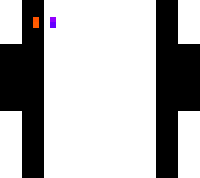 black on white