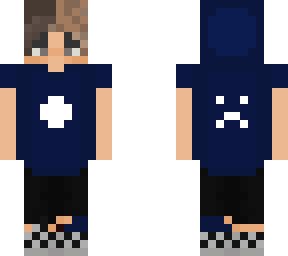 blue and white moon t-shirt and not smiley xhid