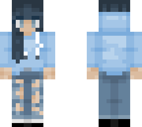 bluey black hair version of blond hair girl