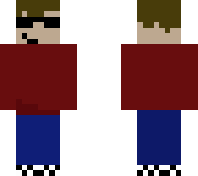 cool boy skin with glasses