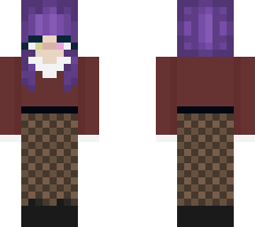 dark academy but the hair is purple