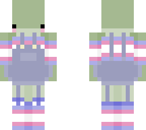 frog in trans pride dress <3