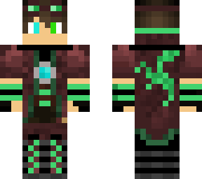 green and blue eyes steam punk guy with a blue amulet
