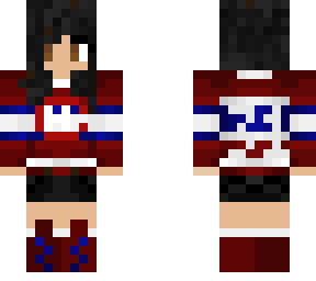 hans girl, with black hair.