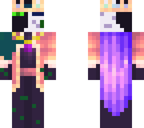 king transform to be a creeper crossed his body