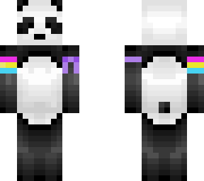 my panda skin but with techno support, chinface and pan flag